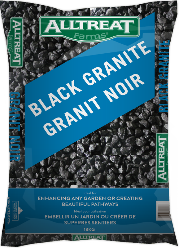 All Treat Black Granite Stone (18KG) - Four Seasons Garden Centre